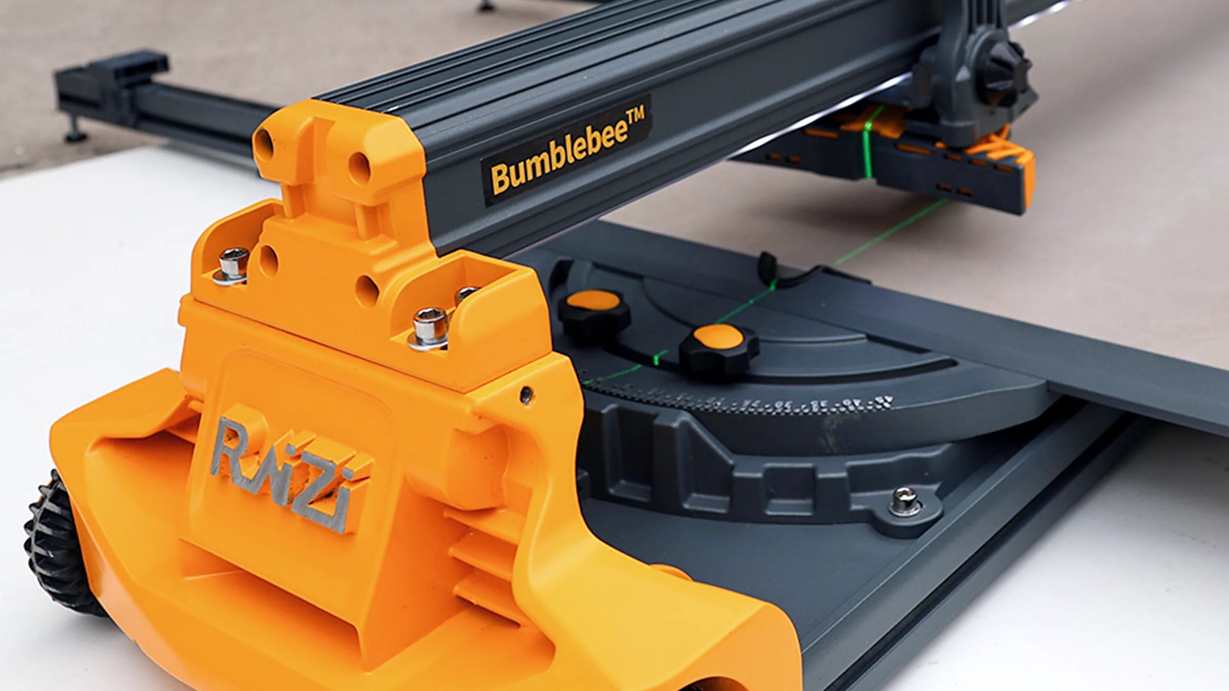 BumbleBee branding, front wheel and angle-control assembly