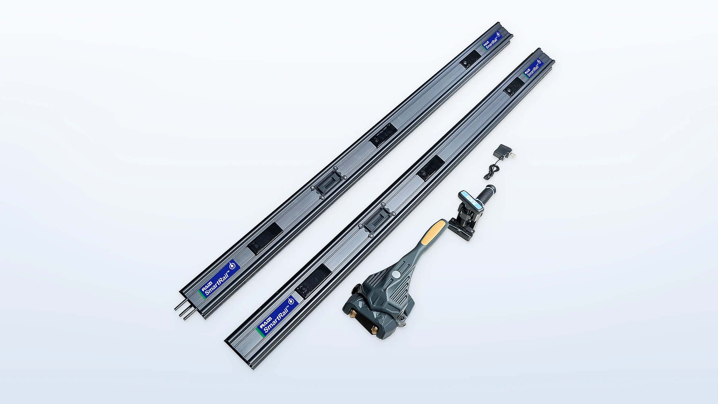 SmartRail base set with two 1500 mm rails and its cutting components
